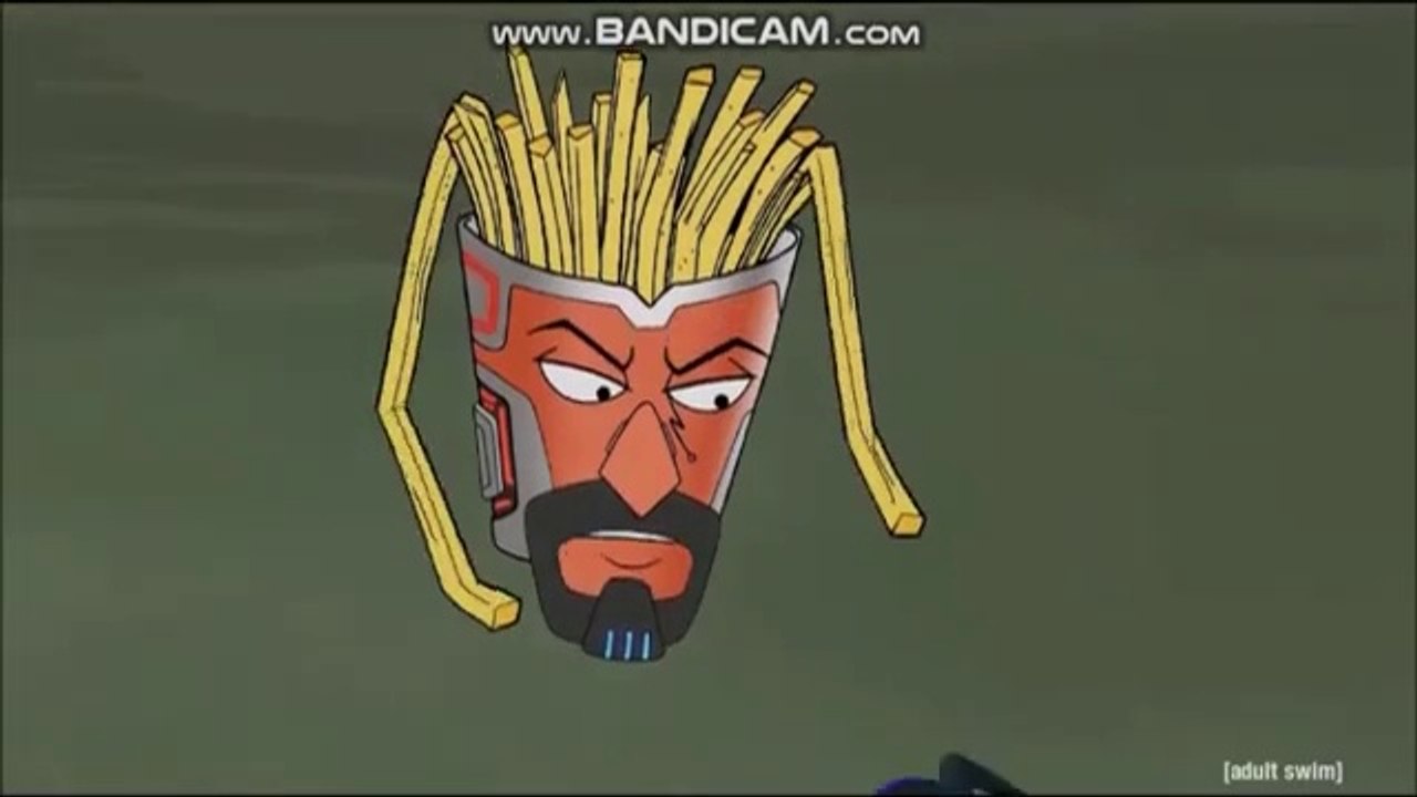 Frylock Defends Master Shake & Meatwad From The Plant Creatures