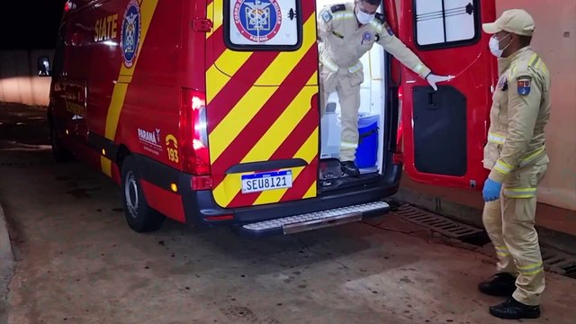 Homem tem suspeita de fratura na clavícula ao cair de moto no Bairro Brasília