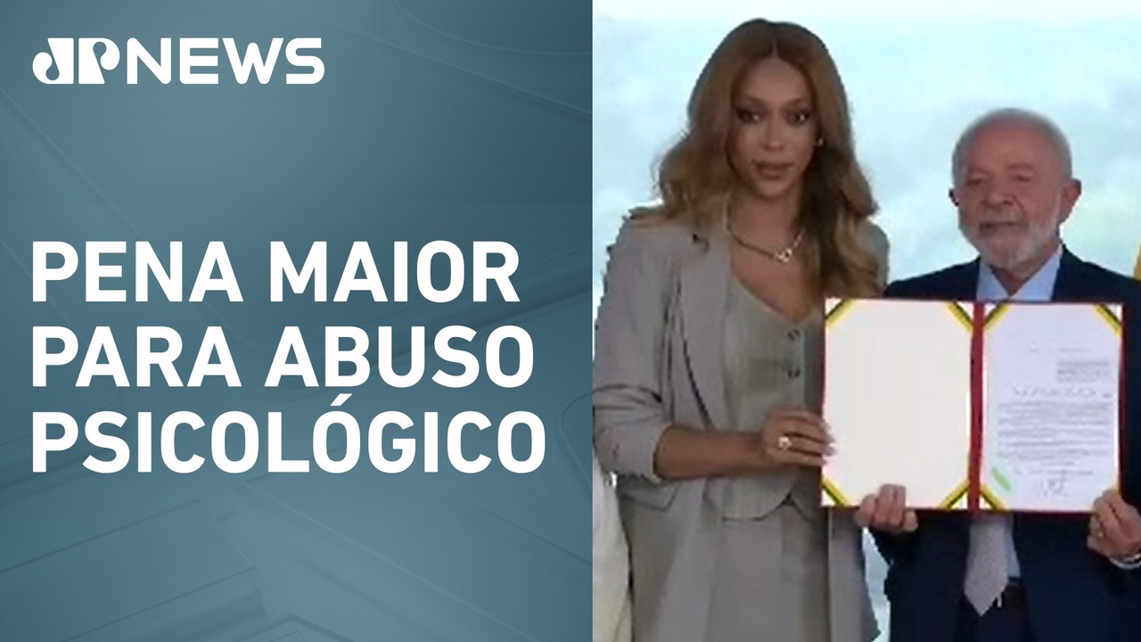 Lula sanciona três leis de combate à violência contra mulheres