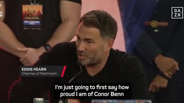 Hearn leaves his seat under Eubank pressure as tensions flare at press conference
