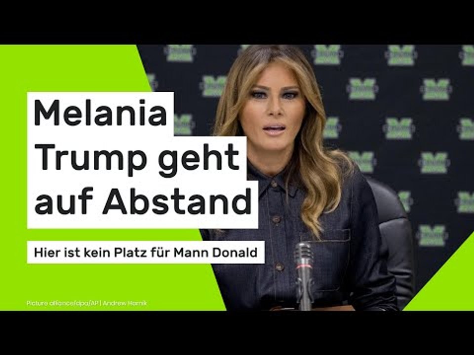 Melania Trump geht auf Abstand: Hier ist kein Platz für Mann Donald