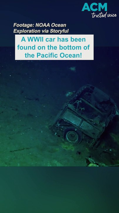 WWII car found on the bottom of the Pacific Ocean