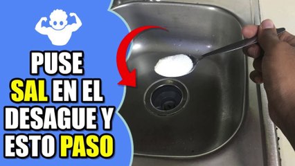 Puse Sal en el desagüe de mi casa durante 1 semana  y mira lo que sucedió