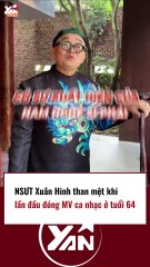 Nghệ sĩ Xuân Hinh than mệt khi đóng MV ở tuổi 64