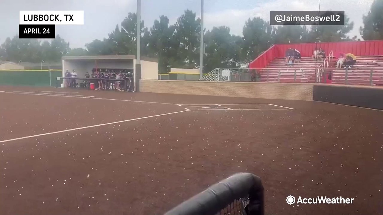 Severe storms dump hail across the South