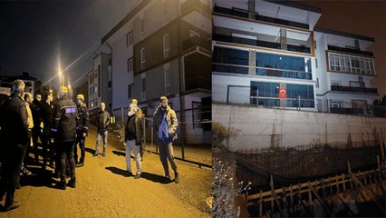 Sakarya'da çökme tehlikesi bulunan 4 katlı apartman tahliye edildi