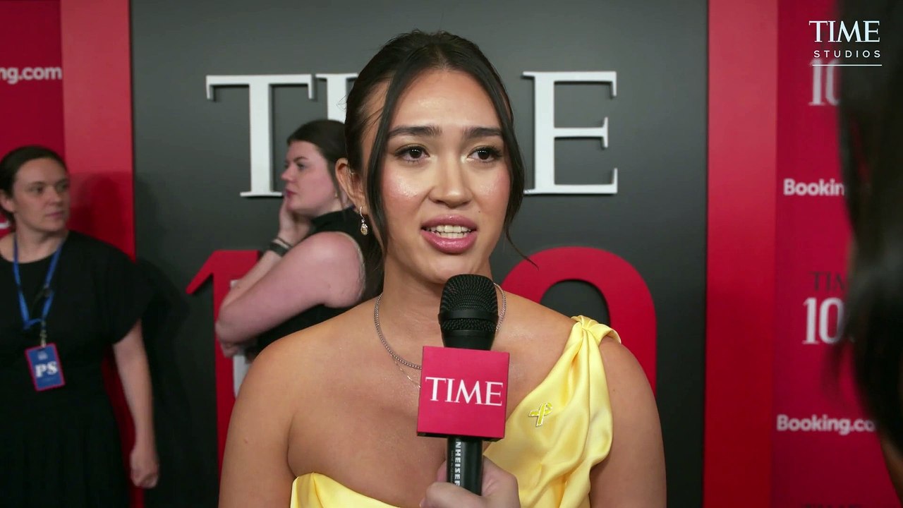 Advocate and Former Hostage Noa Argamani is Interviewed on the TIME100 Gala Red Carpet