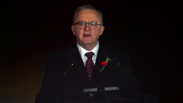 Albanese and Dutton attend Anzac Day services in Canberra and Brisbane