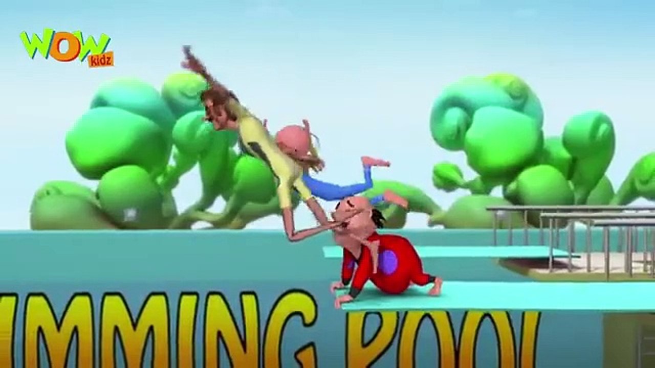 Motu Patlu Cartoons In Hindi _  Animated Series _ Swimming Pool _ Wow Kidz