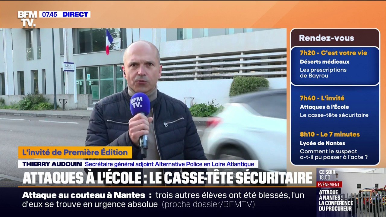 Problèmes psychologiques chez certains jeunes: le secrétaire général adjoint d'Alternative Police en Loire Atlantique dénonce une "prise en charge insuffisante"