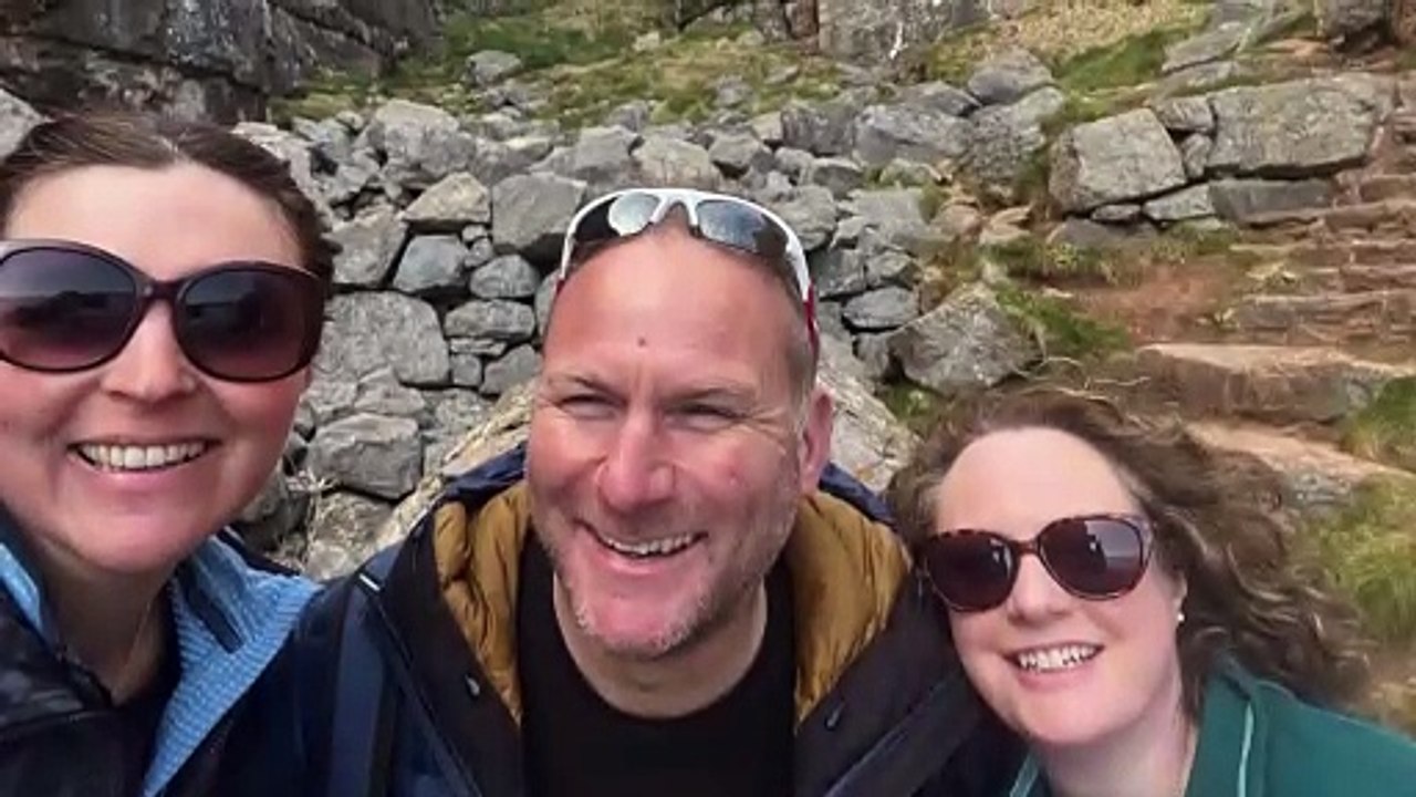 Carew Churches fundraisers practising for 37-mile walk