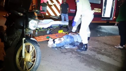 Entregador fratura joelho após colidir moto com Uno no Interlagos