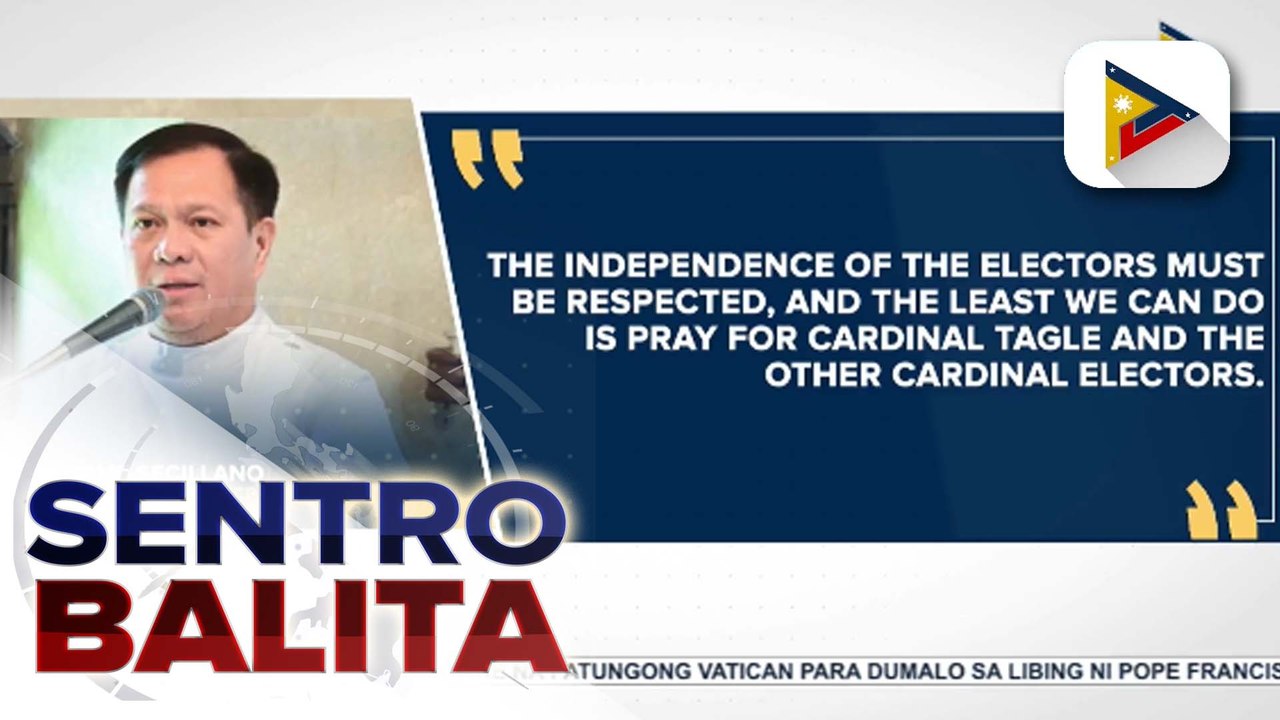 CBCP, nanawagan sa mga Pilipino na iwasan ang pangangampanya para kay Cardinal Tagle na maging Santo Papa; Cardinal David, iginiit na ang pagpili ng susunod na Santo Papa ay isang eleksyon na walang kandidato