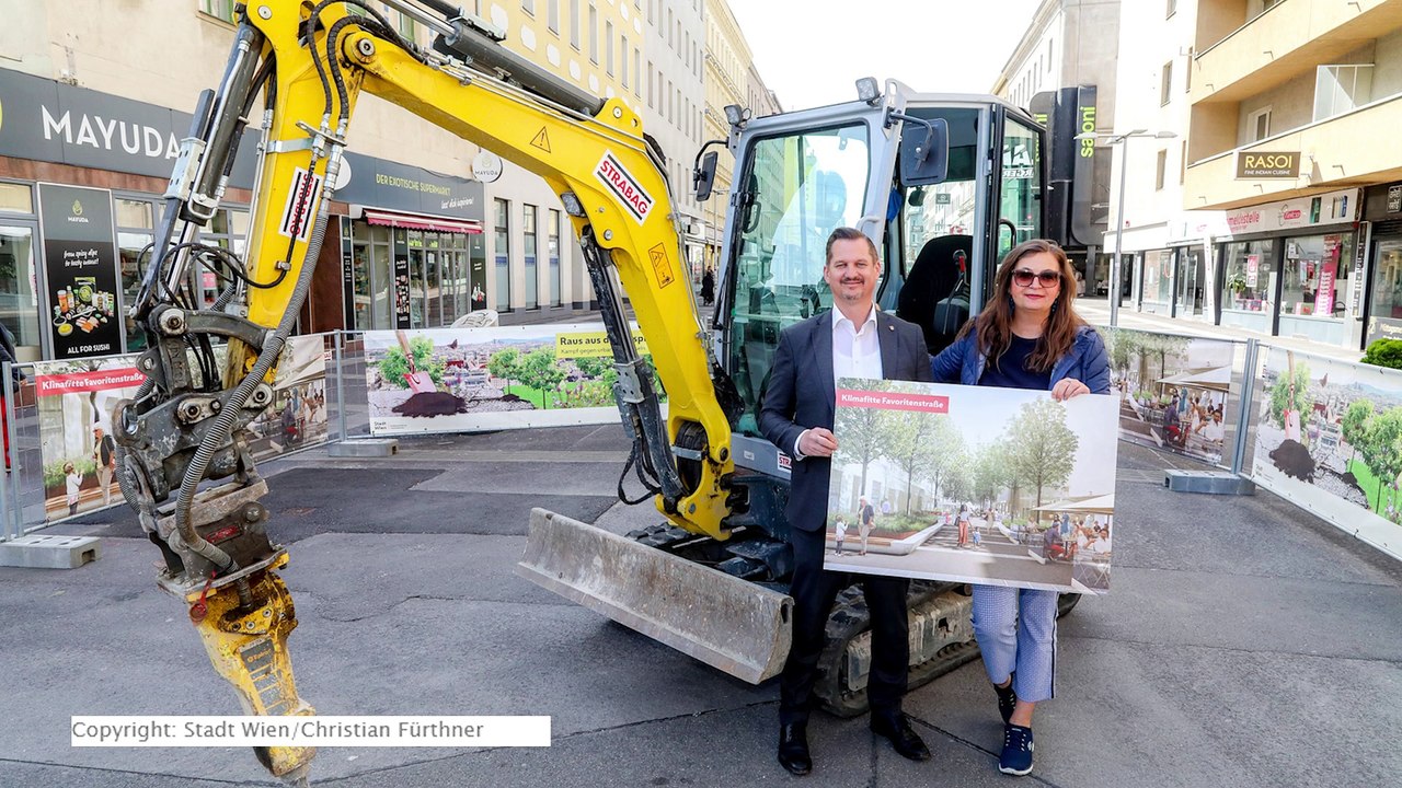 Start der Umgestaltung der Favoritenstraße