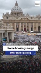 Rome bookings surge after pope’s passing