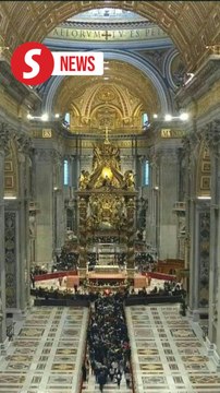 St. Peter's Basilica open for last day of Pope lying in state