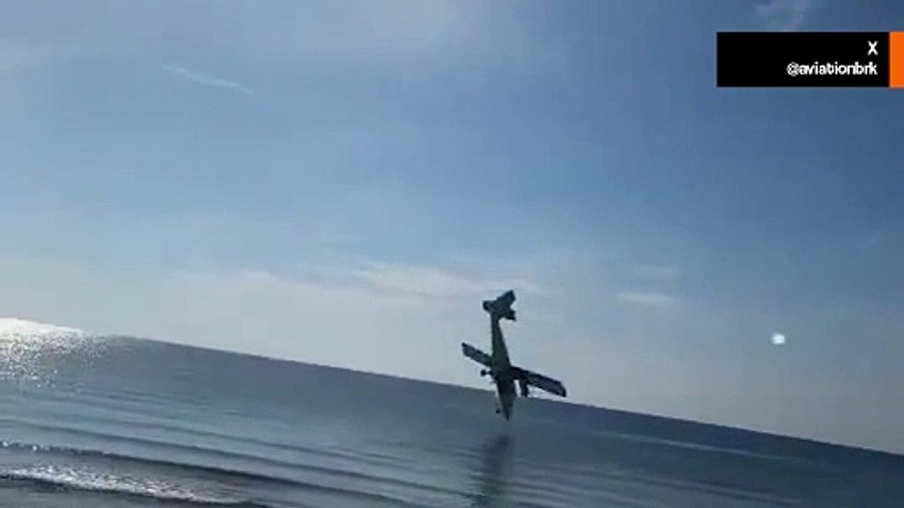 Video zeigt Absturz eines Flugzeugs der Königlichen Thailändischen Polizei ins Meer nach dem Start in Hua Hin