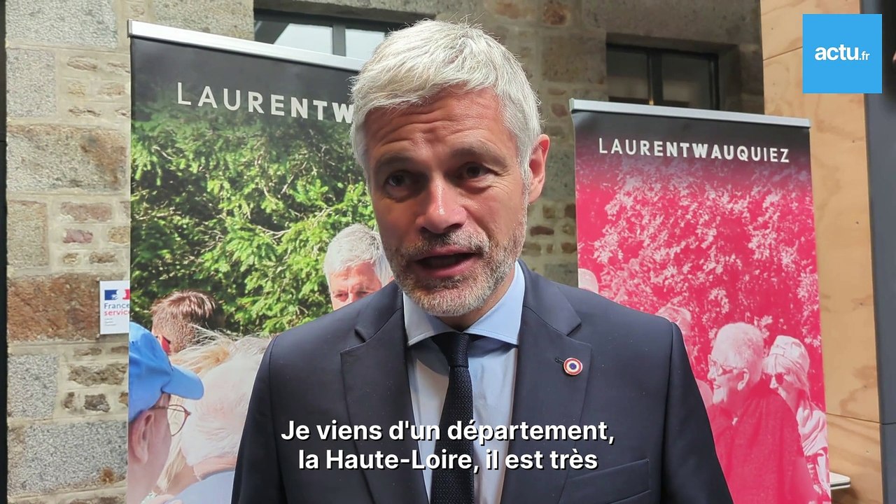 Laurent Wauquiez en campagne dans l'Orne : "Il n'y a pas de petit territoire"