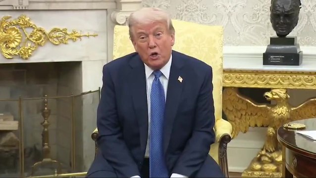 Trump snaps at journalist when quizzed about Russia’s latest attack on Ukraine
