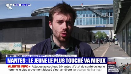 Attaque au couteau à Nantes: le jeune le plus touché va mieux