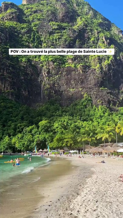 On a trouvé la plus belle plage de Sainte Lucie 🏝️