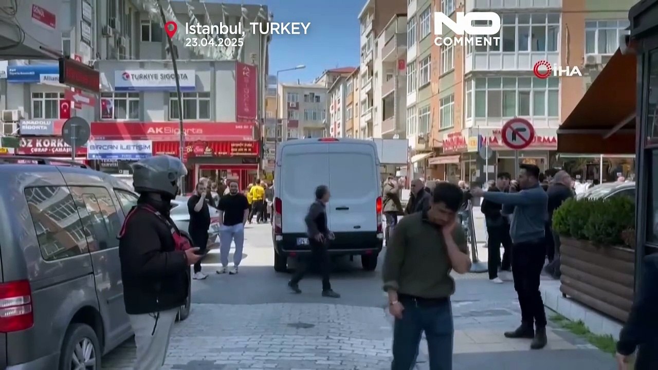 Footage shows Istanbul tremor as aftershocks co...