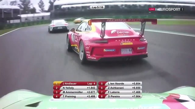 Porsche Supercup 2018_Manche 10_ Autódromo Hermanos Rodríguez(Mexique)_Course (en français - Eurosport 1 - France) [RaceFan96]