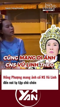 Hồng Phượng mang di ảnh cố nghệ sĩ Vũ Linh đi tụ tập ăn nhậu