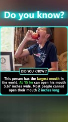 Meet the Person with the Largest Mouth in the World! 😲 | Guinness World Record