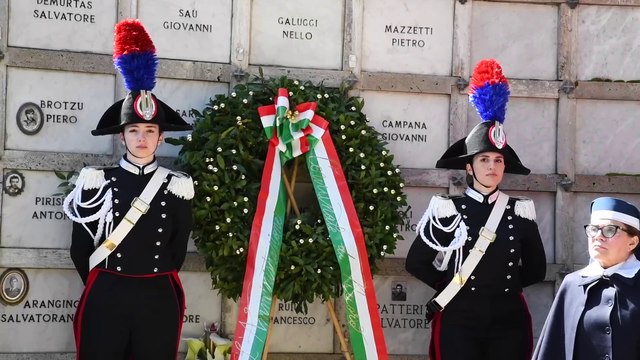 Festa della Liberazione, la presidente Alessandra Todde rende omaggio ai caduti