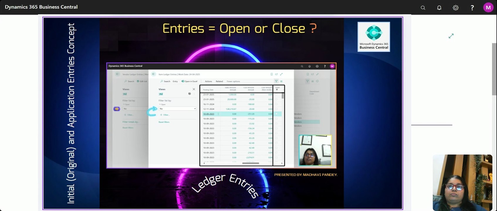 How to view Closed Ledger Entries in Business Central #d365bc #open #close #ledgerEntries