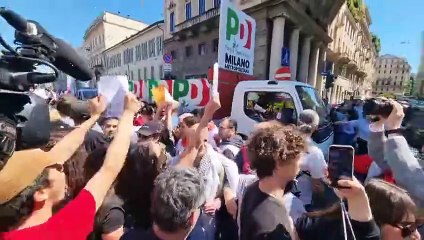 Festa della Liberazione a Milano: la contestazione al Pd