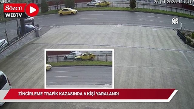 Zincirleme trafik kazasında 6 kişi yaralandı