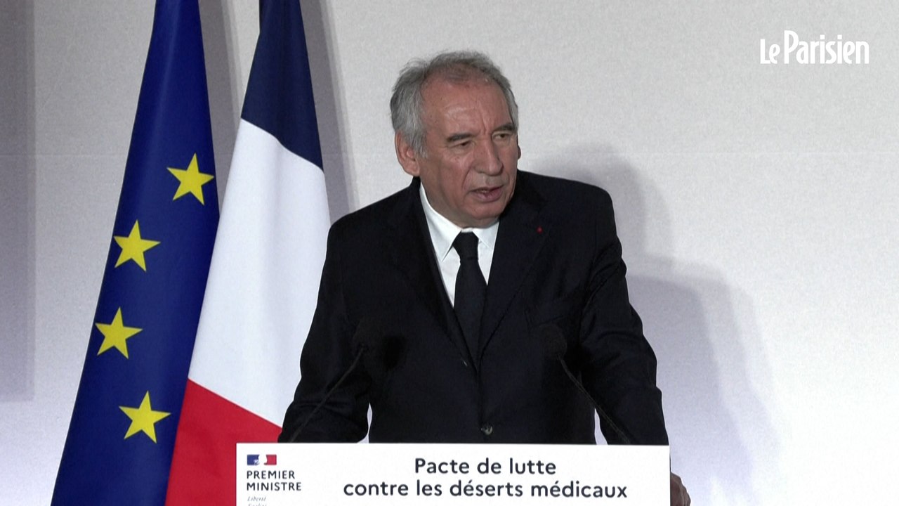 Déserts médicaux : « Un à deux jours par semaine » dédiées aux zones rouges, annonce Bayrou