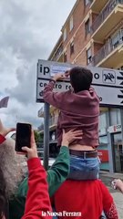 I collettivi sfilano a Ferrara per il 25 aprile