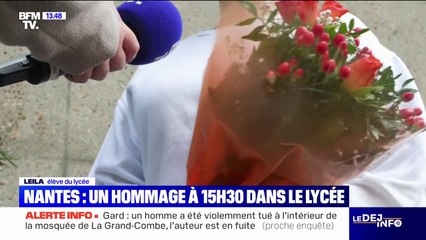 "C'était une personne souriante": une élève témoigne de la personnalité de la lycéenne tuée dans l'attaque au couteau à Nantes