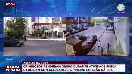 Assalto na Doca: criminosos renderam grupo durante atividade física
