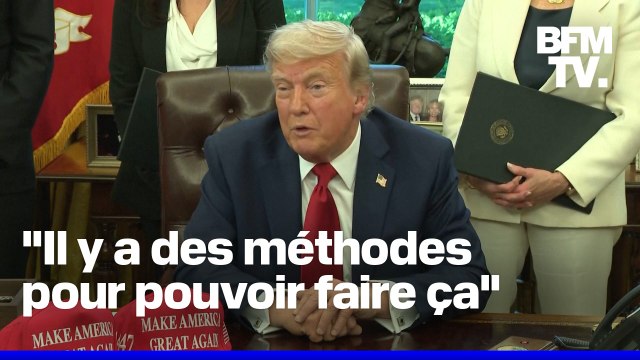 Donald Trump vend des casquettes et tee-shirts Trump 2028 , laissant planer l'idée d'un 3e mandat