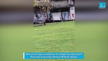Denuncian que usurparon el campo de educación física de la Escuela Técnica Nº8 de Tolosa