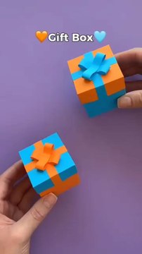 DIY Gift Box Tutorial Learn how to make a beautiful DIY gift box in this easy step-by-step tutorial! Perfect for birthdays, holidays, or any special occasion...Credits: Unknown Contact for Credits/Removal