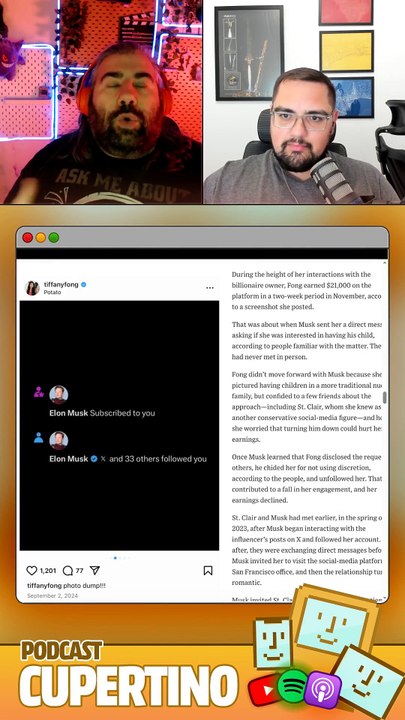 Elon Musk a la influencer Tiffany Wong: ¿quieres un bebé?