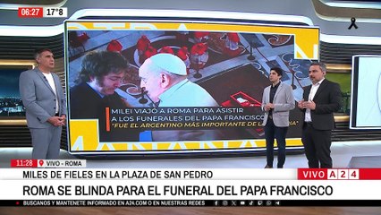 ⚫ JAVIER MILEI VIAJARÁ A ROMA PARA EL FUNERAL DEL PAPA FRANCISCO
