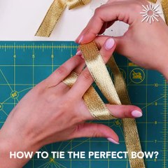 Tie a perfect bow with these simple steps! 🎀💫