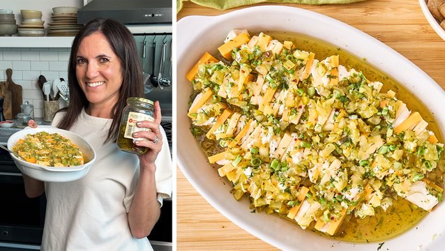 How to Make Marinated Pickle Cheese
