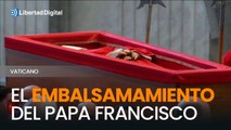 Cuidan cada detalle en el embalsamamiento del Papa Francisco