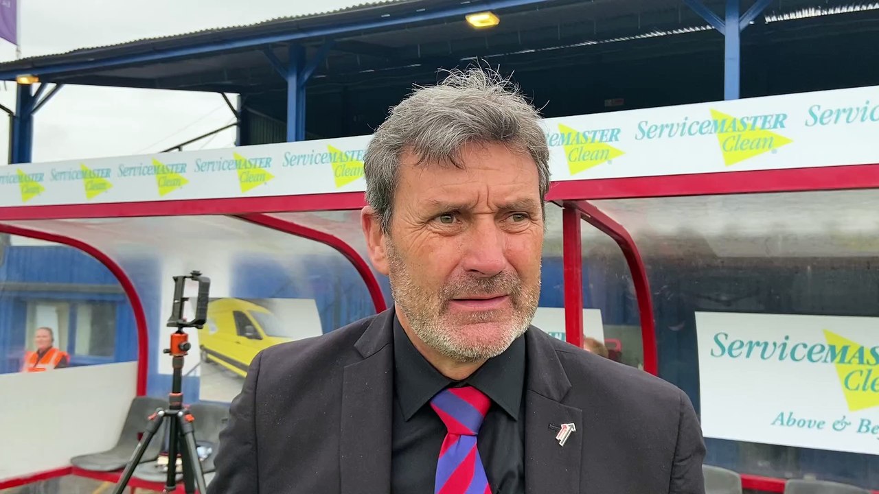 Aldershot Town manager Tommy Widdrington post-Woking