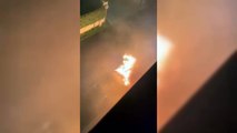 Due auto in fiamme nella notte a Olbia, il rogo ? impressionante