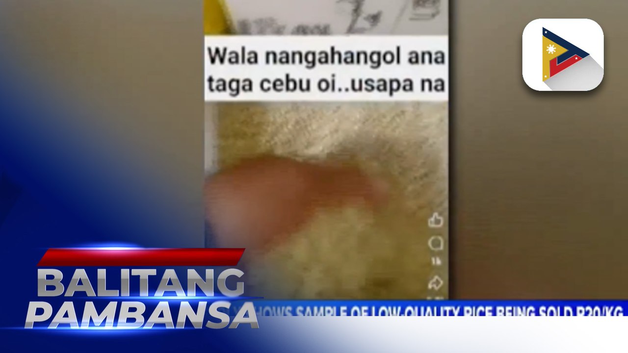 Palace reacts to viral video allegedly shows sample of low-quality rice being sold for P20/kg and is being linked with gov't program