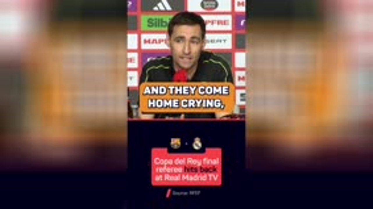 Emotional referee hits back at Real Madrid attacks
