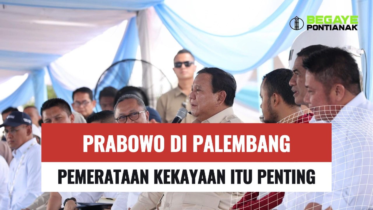Pemerataan Kekayaan Bangsa adalah Yang Terpenting